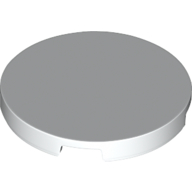 Lego Tile Round 3 x 3 / White