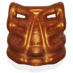 Large Figure Mask Krana Ja / Reddish Gold