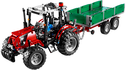 Lego Tractor with Trailer