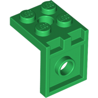 Lego Bracket 2 x 2 - 2 x 2 / Green