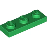 Plate 1 x 3 / Green
