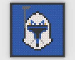 Captain Rex Lego Mosaic