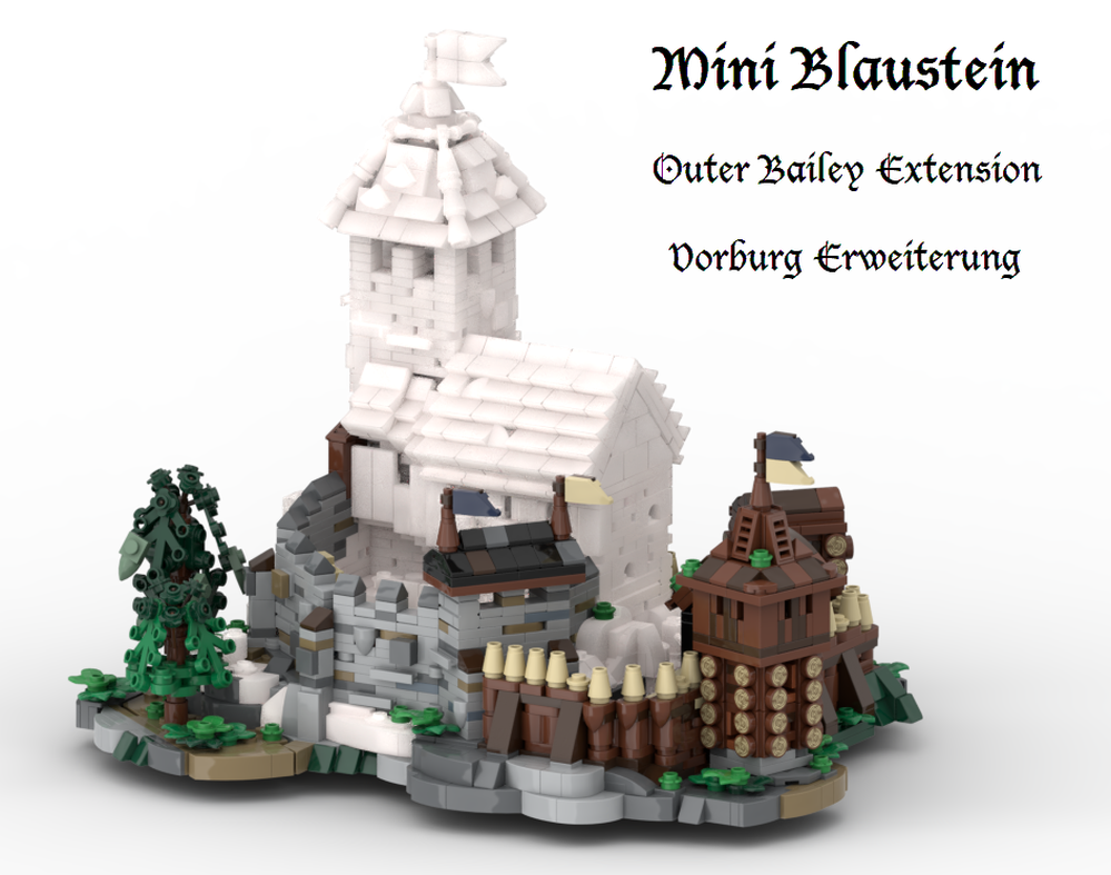 Lego Mini Blaustein Castle - Outer Bailey Extension / Vorburg Erweiterung (Version 5.2)