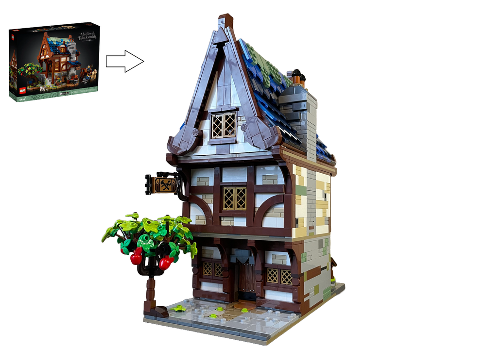 Lego Smiths Tavern Modular Alternate build of 21325 Medieval Blacksmith