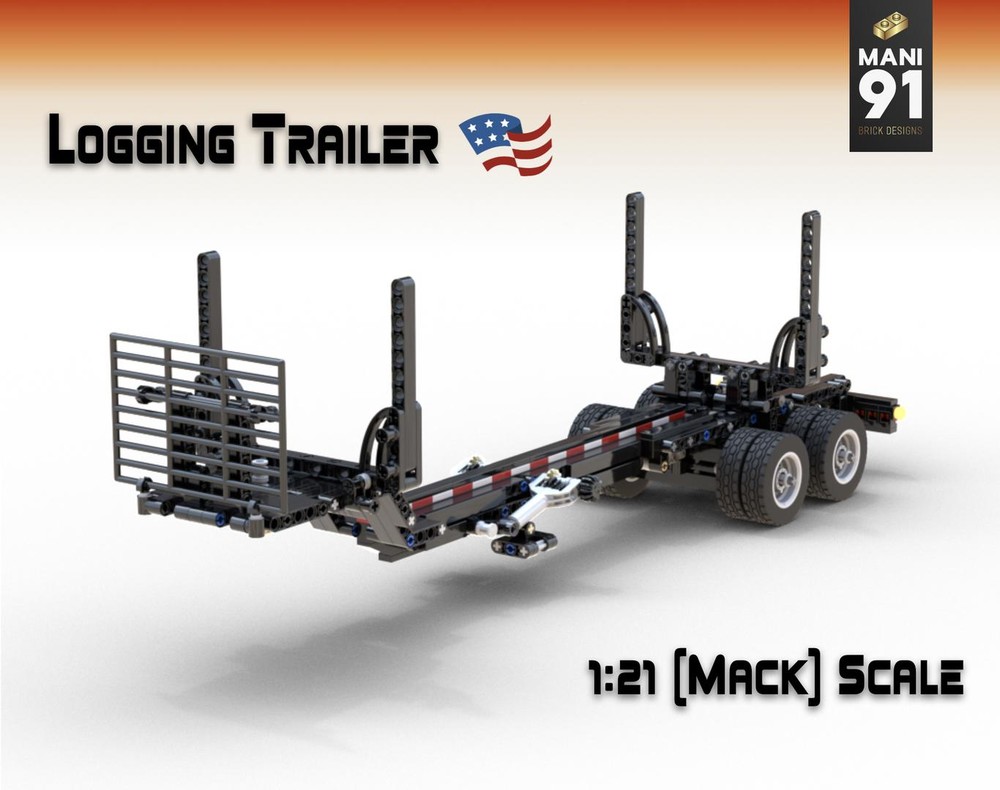 Lego Logging Trailer for 1:21 Trucks