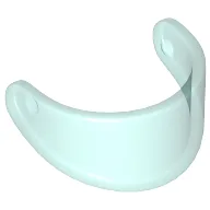 Headwear Accessory Visor For Standard Helmet / Trans-Light Blue