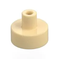 Tile Special Round 1 x 1 with Hollow Bar / Tan