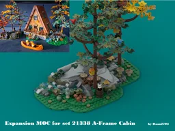 Expansion MOC for set 21338 A-Frame Cabin