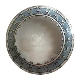 Dish 10 x 10 Inverted [Radar] with Serrated Blades Print / Trans-Clear