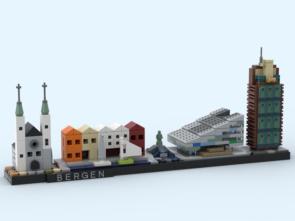 Lego Bergen Skyline