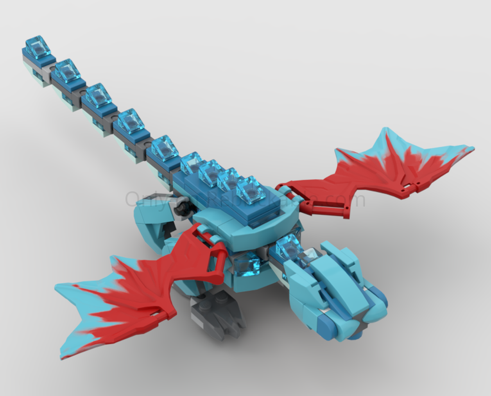Lego Small Blue Dragon
