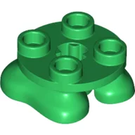Feet, 2 x 2 x 2/3 with 4 Studs on Top / Green