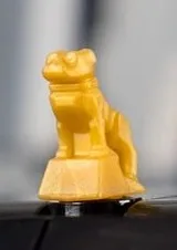 Animal, Dog, Bulldog Mack Truck Hood Ornament on Technic Axle Pin