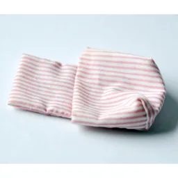 Duplo Sleeping Bag / Baby Pouch with Pink Stripes Print / White