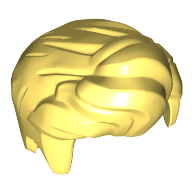 Lego Hair Front Quiffed Right / Bright Light Yellow