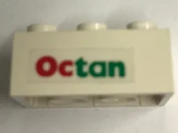 Brick 2 x 3 with Octan Pattern Left (Sticker) - Sets 6397 / 6472