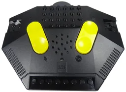 Control Unit / Remote, Train 9V / RC, Dark Bluish Gray Bottom, Yellow Buttons