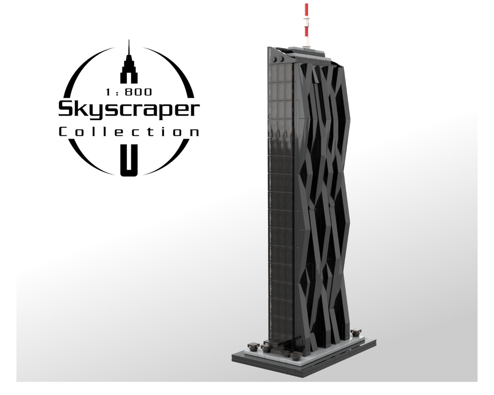 Lego DC Tower 1:800 scale