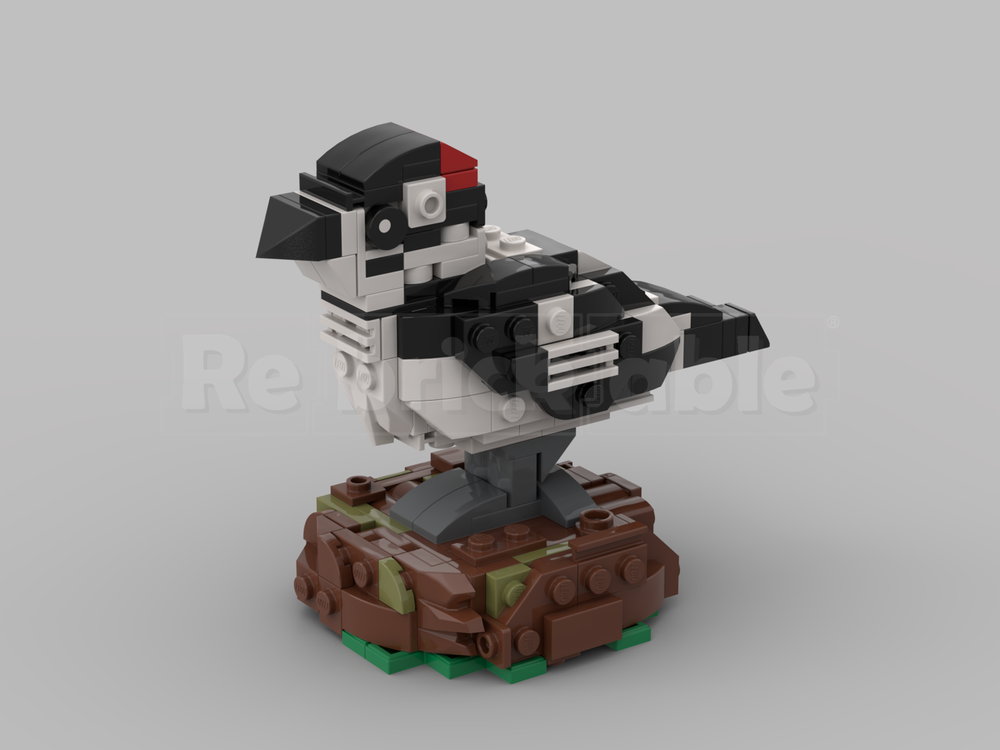 Lego Downy Woodpecker