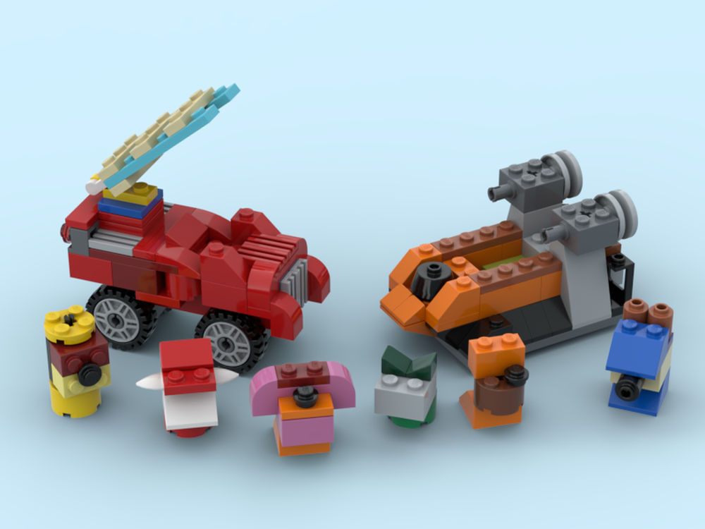 Lego Marshall and Zuma vehicle (paw patrol)