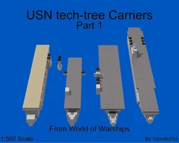 1:560 Scale USN Carriers Part 1