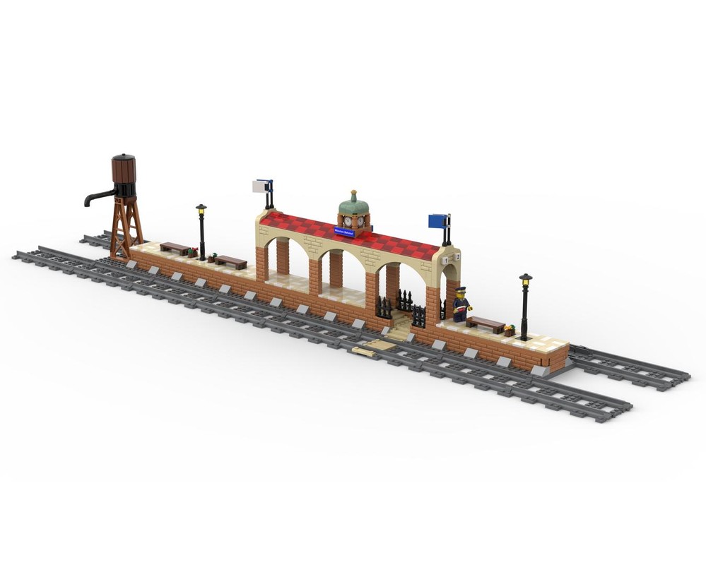 Lego train platform