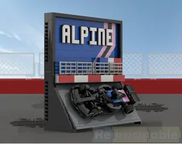 F1 Team Wall Display (Alpine)