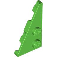 Lego Wedge Plate 2 x 4 27° Left / Bright Green