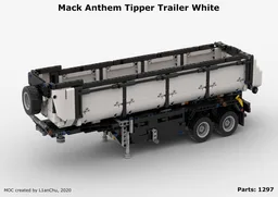 White Tipper Trailer for Mack Anthem (42078)