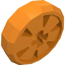 Wheel Hockey Puck, Small / Orange