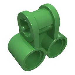 Technic Axle and Pin Connector Perpendicular Double / Bright Green