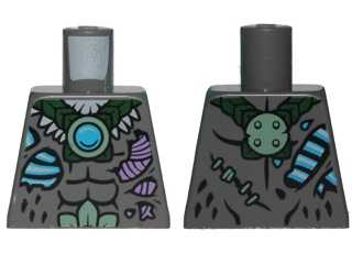 Lego Torso Feathers, Scars and Blue Chi Pattern