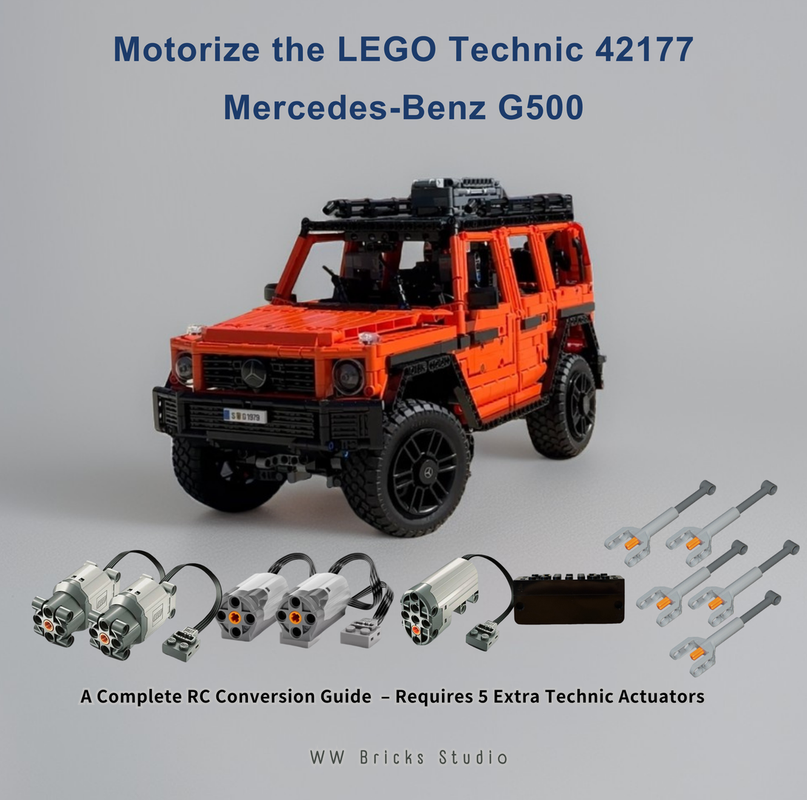 Lego [Full RC] LEGO Technic 42177 Mercedes Benz G500 with 5 technic actuators