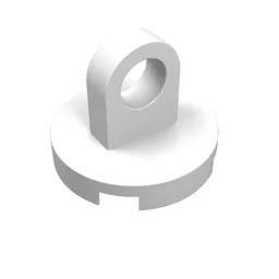 Tile Special Round 2 x 2 - Thin Lifting Ring / White