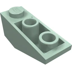 Brick Sloped Inverted 34° 3 x 1 without Internal Stopper / Sand Green