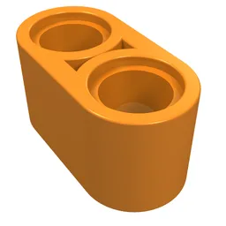 Technic Beam 1 x 2 Thick / Orange