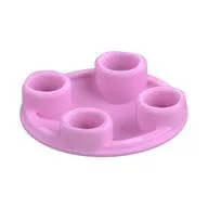 Plate Round 2 x 2 with Rounded Bottom [Boat Stud] / Bright Pink