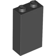Brick 1 x 2 x 3 with Bottom Stud Holder / Black