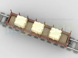Generic Flat Wagon with Goods