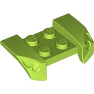 Lego Mudguard 2 x 4 with Molded Headlights / Lime