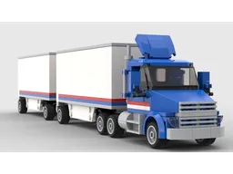 Truck With Pup Trailers