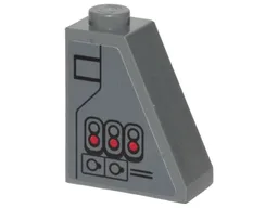 Slope 65 2 x 1 x 2 with Black Ace TIE Interceptor Pattern Model Right Side (Sticker) - Set 75242