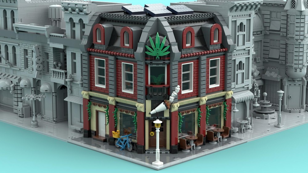 Lego Amsterdam Coffee Shop (Corner Modular)