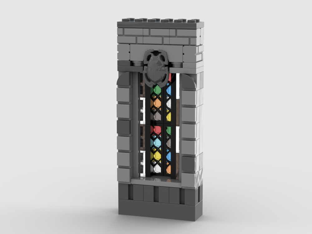 Lego Arkham Tower Stained Glass Window
