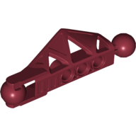 Lego Large Figure Skeletal, Limb, with 2 Ball Joints, and 3 Holes (Rahkshi) / Dark Red