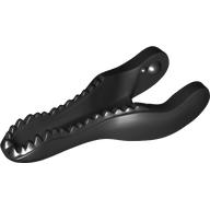 Lego Animal Body Part, Dinosaur, Baryonyx Lower Jaw [Plain] / Black