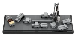 A-4/V-2 rocket with Support and Supply vehicles