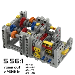 Four Speed Gearbox w 5.55:1 primary ratio