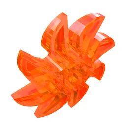 Propeller 8 Blade 5 Diameter / Trans-Neon Orange