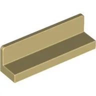 Panel 1 x 4 x 1 with Rounded Corners [Thick Wall] / Tan